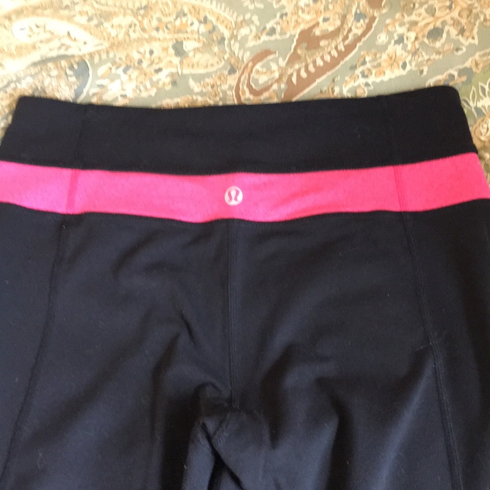 lululemon athletica Black and Pink Track Pants